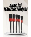 Araç İçi Led Aksesuar 5 Farklı Detaylı Araba Temizlik Fırçası Oto Temizleme Fırçası