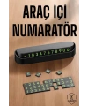 Araç İçi Numaratör Numaralık Torpido Üstü Açılır Kapanır Telefon Numarası Bırakma