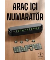Araç İçi Numaratör Numaralık Torpido Üstü Açılır Kapanır Telefon Numarası Bırakma