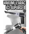 Araç İçi Süpürge Filtreli Şarjlı Süpürge Vakumlu Yıkanabilir