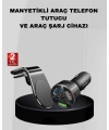 Araç İçi Telefon Tutucu + Quick Charge 3.0 Araç Şarj Cihazı Seti