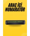 Araç Park Numaratörü Tüm Araçlara Uyumlu Araba Numaralık