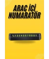 Araç Park Numaratörü Tüm Araçlara Uyumlu Araba Numaralık