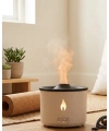 Aromaterapi Difüzörü Alev Efektli LED Işıklı Sessiz Hava Nemlendirici Otomatik Kapanma