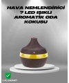 Aromaterapi Uyumlu 300 ml LED Işıklı Oda Kokusu Difüzörü