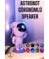 Astronot Bluetooth Hoparlör Gökyüzü Projektör Gece Lambası