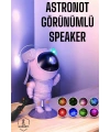Astronot Bluetooth Hoparlör Gökyüzü Projektör Gece Lambası