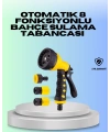 Ayarlanabilir Basınçlı 8 Modlu Bahçe Sulama Tabancası Hortum Aparatı