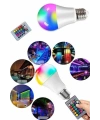 Ayarlanabilir Parlaklık RGB Led Ampul Beyaz Lamba Ve Renkli Ampul