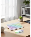Aydınlatmalı Kablosuz Klavye Mouse Seti Bluetooth Bağlantılı Çoklu Cihaz Uyumlu