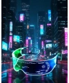 Aydınlatmalı LED Parti Gözlüğü Çok Renkli Modlu Cyberpunk Tasarım