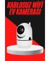 Baby Kamera Kablosuz 720P Beyaz 360 Derece Wifi Kamera Full HD 1080p