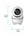 Baby Kamera Kablosuz 720P Beyaz 360 Derece Wifi Kamera Full HD 1080p