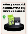 Bahçe ve Veranda İçin Güneş Paneli ile Otomatik Şarj Olan LED Duvar Lambası