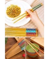 Bambu Chopstick Çubuk Yemek Çubuğu Yıkanabilir Tekrar Kullanılabilir (3 Çift- 6 Adet )