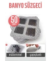Banyo Gider Süzgeci 50 Adet Yapışkanlı Filtre, 10x10 cm