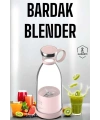 Bardak Blender Smoothie Meyve Sıkacağı Şarjlı Cam Taşınabilir