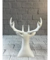 Beyaz Geyik Biblo 23 cm Dekoratif Modern Tasarım