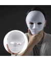 Beyaz Renk Boyanabilir Anonim Tam Yüz Cosplay Maske 24x18 cm