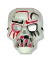 Beyaz Üzeri Rengarenk Korku Dişli Kafatası Maskesi 30x22 cm