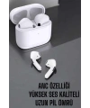 Beyaz Yeni Nesil Pro Bluetooth Kulaklık Yüksek Ses Kaliteli ANC Özelliği