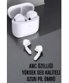 Beyaz Yeni Nesil Pro Bluetooth Kulaklık Yüksek Ses Kaliteli ANC Özelliği