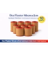 Bez Flaster 10 cm x 5 m Sabitleyici Tıbbi Bant Kahverengi Bez Flaster Güçlü Yapışkanlı 10 Adet