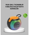 Bluetooth 5.0 Hoparlör – RGB Işıklı, Güçlü Bas ve 360° Surround Ses