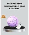 Bluetooth 5.3 S05 Kablosuz Kulaklık IPX4 Spor Uyumlu Suya Dayanıklı Stereo