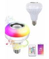 Bluetooth Hoparlör Akıllı Rgb Led Işık Renk Değiştirme Ses Bombası Ampül Görünümlü