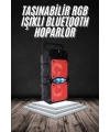 Bluetooth Hoparlör Çift Mikrofonlu Güçlü Ses Kaliteli Kesintisiz Kablosuz