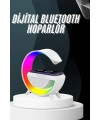 Bluetooth Hoparlör G Şekli Atmosfer Akıllı Rgb Lamba Wireless Kablosuz Şarj