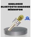 Bluetooth Karaoke Mikrofon Şarjlı Uzun Pil Ömürlü Çok Fonksiyonlu