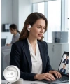 Bluetooth Kulaklık Çift Mikrofonlu Uzun Kullanım Süreli ve Hızlı Şarj Özellikli