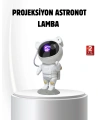Bluetooth Müzikli Astronot Projeksiyon Lambası Yıldız ve Ay Efektli