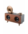 Bluetooth Nostalji Speaker Radyo Gramofon Ahşap Renk Vintage