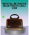 Bluetooth Özellikli Nostalji Radyo 3 Bant FM AM SW