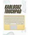Bluetooth Touchpad Klavye 10.9 inch Kablosuz Wifi Q Klavye Slim