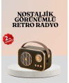 Bluetooth’lu Retro Radyo – FM Destekli Nostaljik Hoparlör
