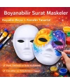 Boyanabilir Surat Model Maske – Lastikli | Kendin Tasarla