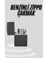 Çakmak Parlak Siyah Doldurulabilir Hedyelik Eşya