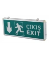 Cata 9167 Ledli Aşağı Ok Exit Çıkış Armatürü 3 Saat Akülü