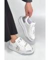 Ceans Beyaz Cilt Bağcıklı Spor Ayakkabı