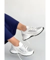 Ceas Beyaz Triko Bağcıklı Spor Ayakkabı