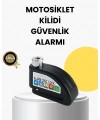 Çelik Gövdeli Alarm Disk Kilidi Motosiklet ve Bisiklet İçin Güvenlik