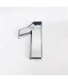 Cemax 1 Rakamı 3,75 cm Krom Yapışkanlı