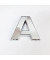 Cemax A Harfi  3,75 cm Krom Yapışkanlı