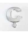 Cemax Ç Harfi  3,75 cm Krom Yapışkanlı
