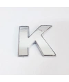 Cemax K Harfi  3,75 cm Krom Yapışkanlı