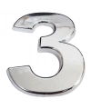 Cemax Krom Yapışkanlı 3 Rakamı 5 cm